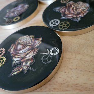 Rose Coasters